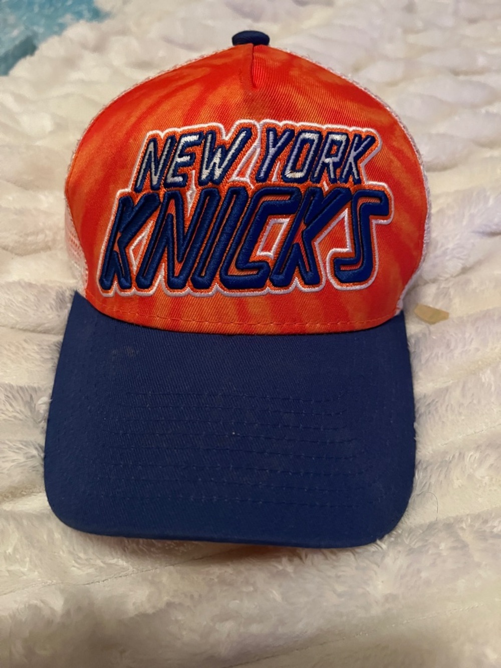 New York Knicks Orange & Blue Mesh Back Hat 🏀